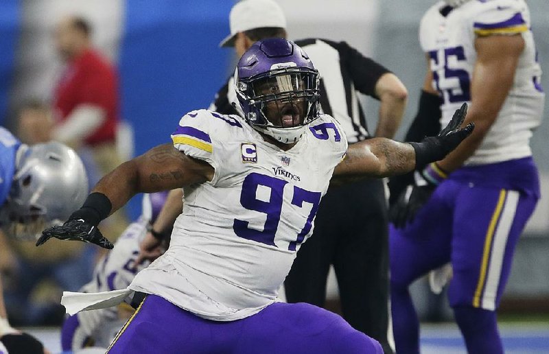 Minnesota Vikings defensive end  Everson Griffen, after making a sack Thursday against Detroit, asked fans for help naming his new son.