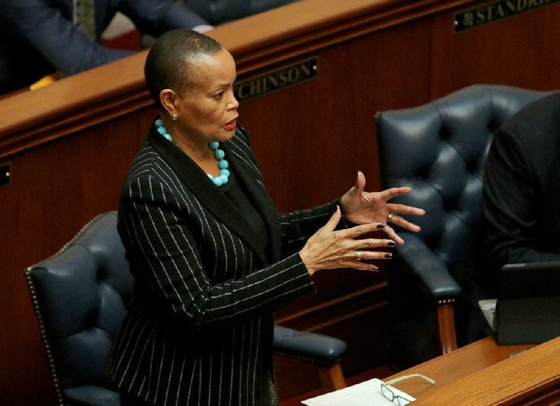 Sen. Joyce Elliott, D-Little Rock, is shown in this 2017 file photo.