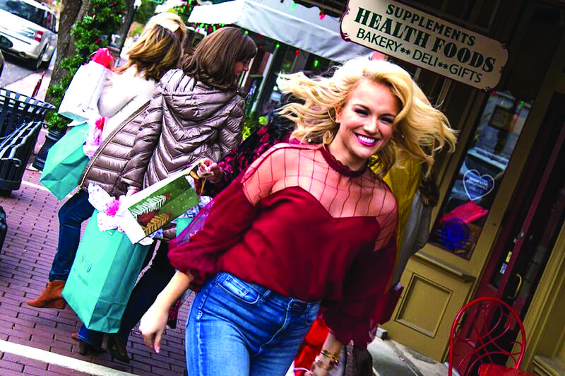 Campaign: A promotional campaign featuring Miss America 2017 Savvy Shields in holiday scenes from downtown El Dorado. The campaign, which is funded by the El Dorado Advertising and Promotion Commission, kicks off today with TV and print ads around the state and on social media.