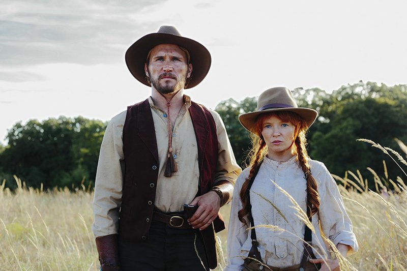 David Thomas Jenkins plays Vince Wagner and Stef Dawson is heroine Julie Richards in “Painted Woman,” a film by James Cotten, based on a novel by Dusty Richards. A Bentonville Film Festival selection, it debuts on the big screen this weekend.