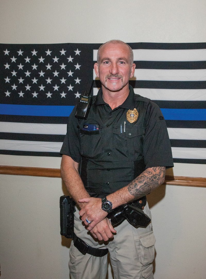 William McGlothlin stands inside the Bald Knob Police Department, where he now serves as chief of police, having started in the position Oct. 20. McGlothlin has worked for the department since April 2004, starting as a part-time officer and working his way up the ranks.