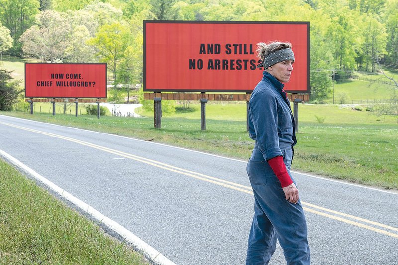 Mildred Hayes (Frances McDormand) is a formidable singe mother who challenges the police in her small town when no progress is made in the investigation of her daughter’s murder in Three Billboards Outside Ebbing, Missouri.
