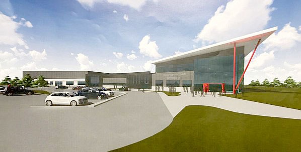 COURTESY OF BILD ARCHITECTS The Fayetteville firm Bild Architects produced drawings of a proposed Western Benton County Career Center. Bentonville's School Board decided last week the financial requirements for its school district to participate in the center were too great.