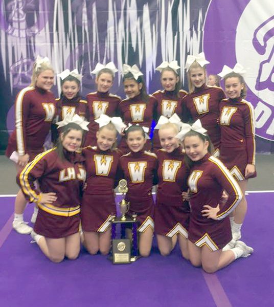 Submitted photo - The Lake Hamilton junior high school cheerleaders