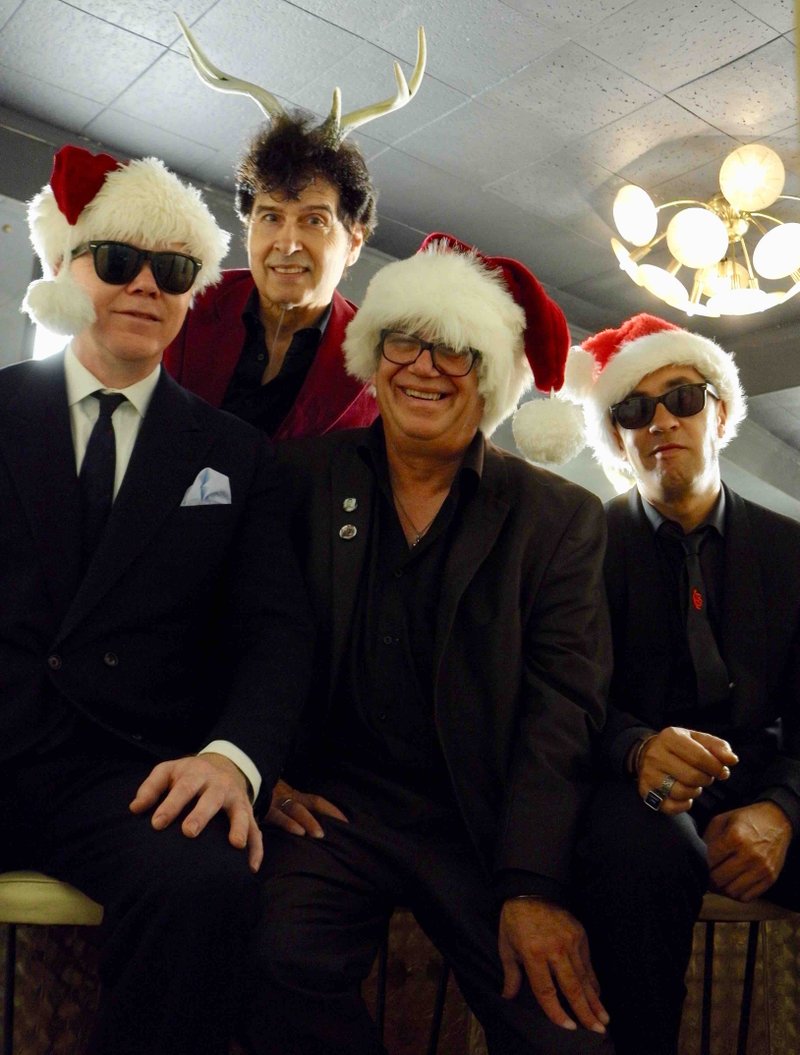 Left to right: Toby Dammit, Tav Falco, Mike Watt &amp; Mario MONTEROSSO.
2017, for &quot;A Tav Falco Christmas&quot;