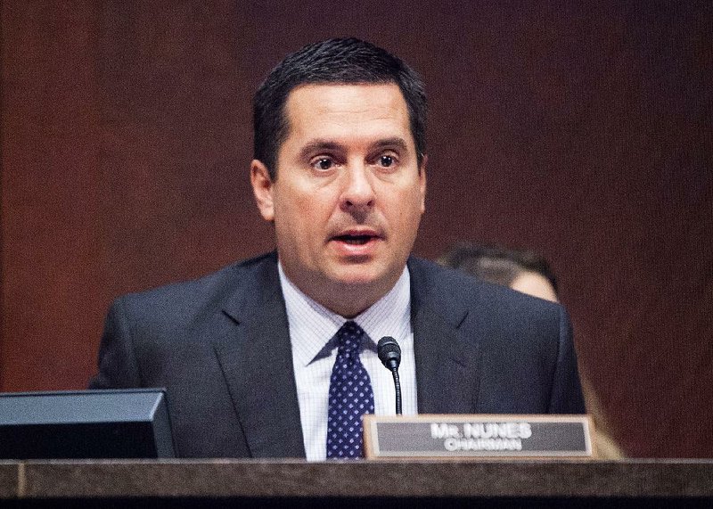 House Intelligence Committee Chairman Rep. Devin Nunes, R-Calif. speaks on Capitol Hill in Washington, Thursday, Sept. 10, 2015, during the committee's hearing on cyber threats.