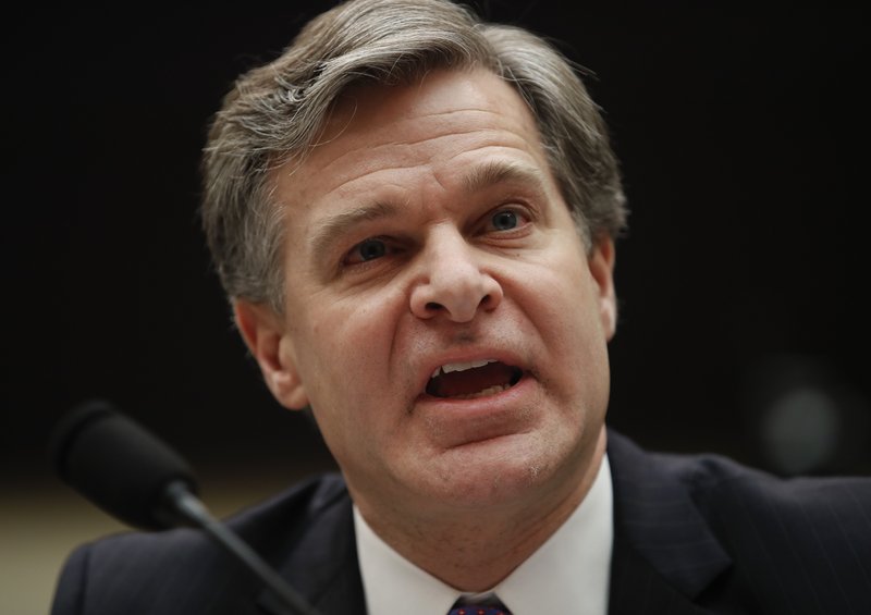 FBI Director Christopher Wray testifies during a House Judiciary hearing on Capitol Hill in Washington, Thursday, Dec. 7, 2017, on oversight of the Federal Bureau of Investigation. 