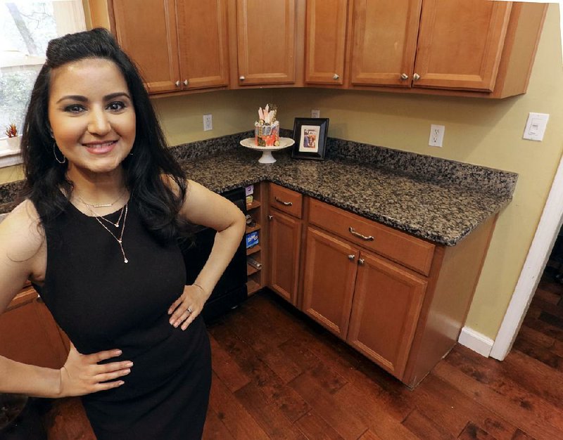 Zara Abbasi, pastry chef. Her favorite space is her kitchen.