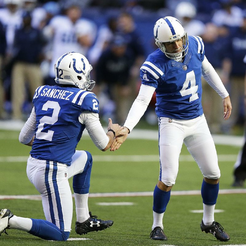 Indianapolis Colts kicker Adam Vinatieri (4) got his high school jersey back after his high school coach admitted he thought about selling it.
