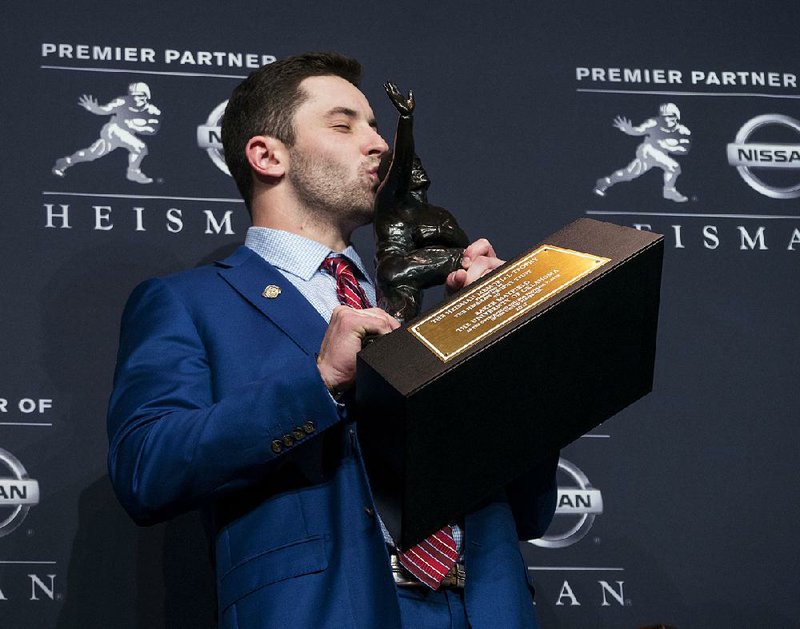 Oklahoma quarterback Baker Mayfield became the sixth Sooners player to win the Heisman Trophy.