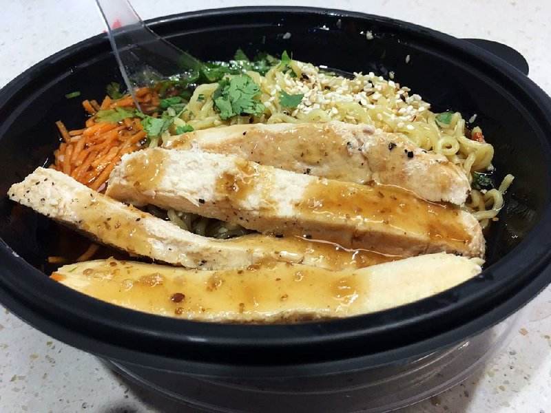 On Mondays, Coby’s, the cafeteria at Little Rock’s Arkansas Heart Hospital, makes ramen with chicken. On Wednesday and Friday it comes topped with other proteins.