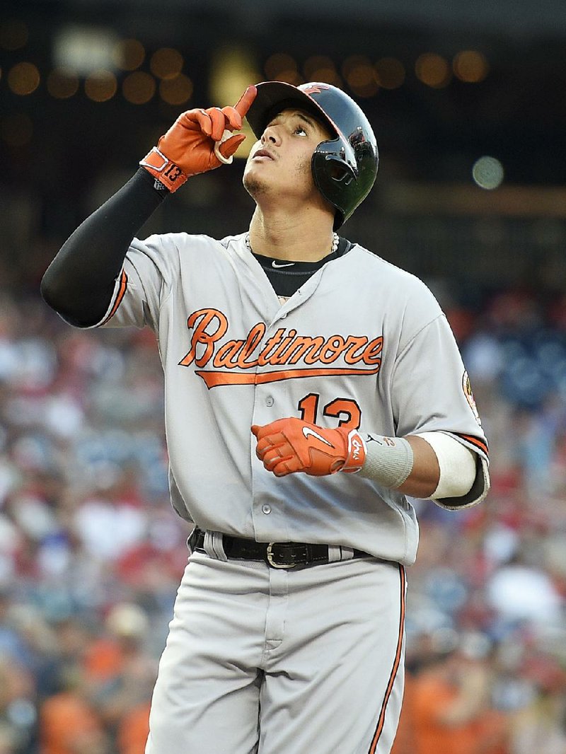 Manny Machado of the Baltimore Orioles is one player whose name emerged Tuesday in trade talks at the MLB winter meetings in Lake Buena Vista, Fla. 
