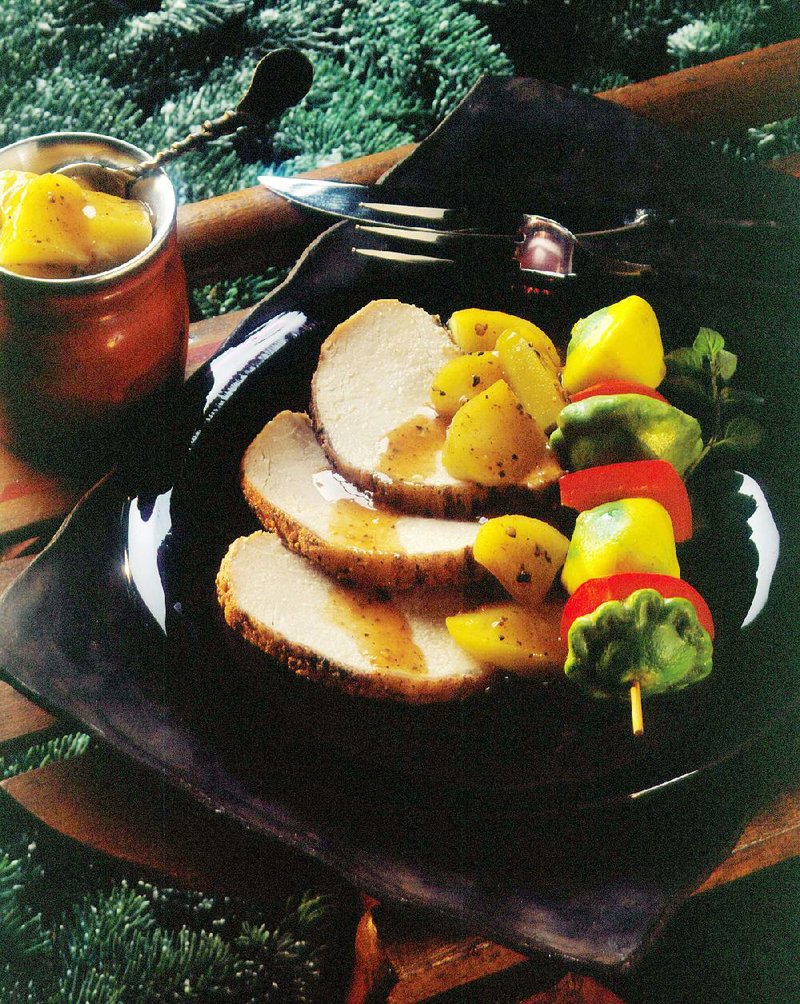 Roasted Pork Loin With Apples and Cinnamon 