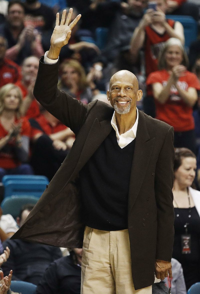 Retired NBA star Kareem Abdul-Jabbar said in a time when sports ratings have been falling, basketball is
thriving.