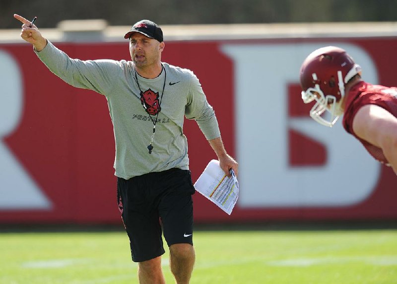 Barry Lunney Jr., Arkansas’ tight ends coach the past five seasons under Bret Bielema, was the only member of Bielema’s on-field coaching staff who was not fired last week.