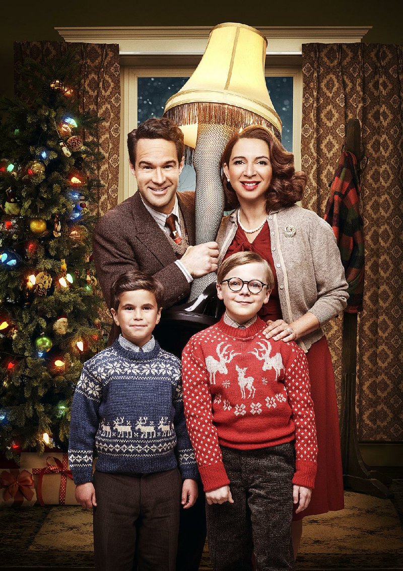 Tyler Wladis, Chris Diamantopoulos, Maya Rudolph and Andy Walken star in A Christmas Story Live! on Fox
