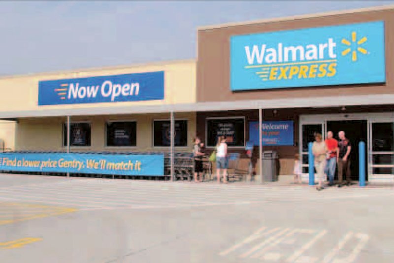 File Photo of the Gentry Walmart Express when it opened for business.
