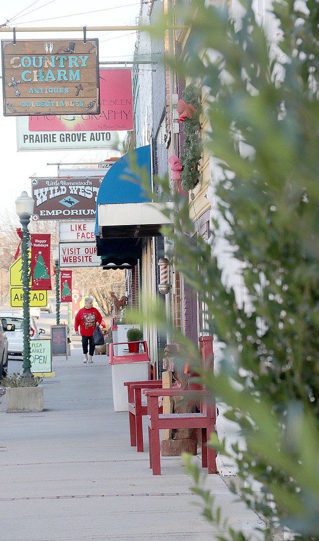 LYNN KUTTER ENTERPRISE-LEADER The city of Prairie Grove and Prairie Grove Chamber of Commerce have decided to move forward in applying to be a part of the Arkansas Main Street program.