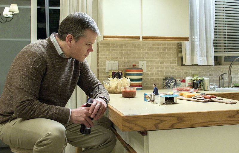 Paul Safranek (Matt Damon) is an occupational therapist who undergoes a life-altering decision in Downsizing, an allegorical dramatic comedy by Alexander Payne.