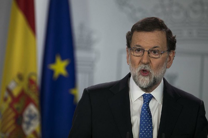 Spanish Prime Minister Mariano Rajoy said Friday in Madrid that he is willing to work with Catalonia’s government, but expects “it to stop acting unilaterally and outside the law.” 