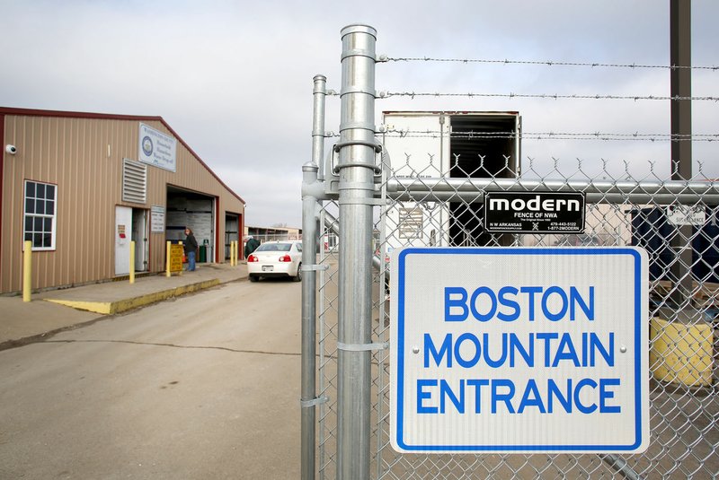 NWA Democrat-Gazette/DAVID GOTTSCHALK The Washington County Household Hazardous Waste Collection Center Monday, December 18, 2017, in Fayetteville. Two county waste programs and three employee positions will transfer from county-run to Boston Mountain Solid Waste on Jan. 1.