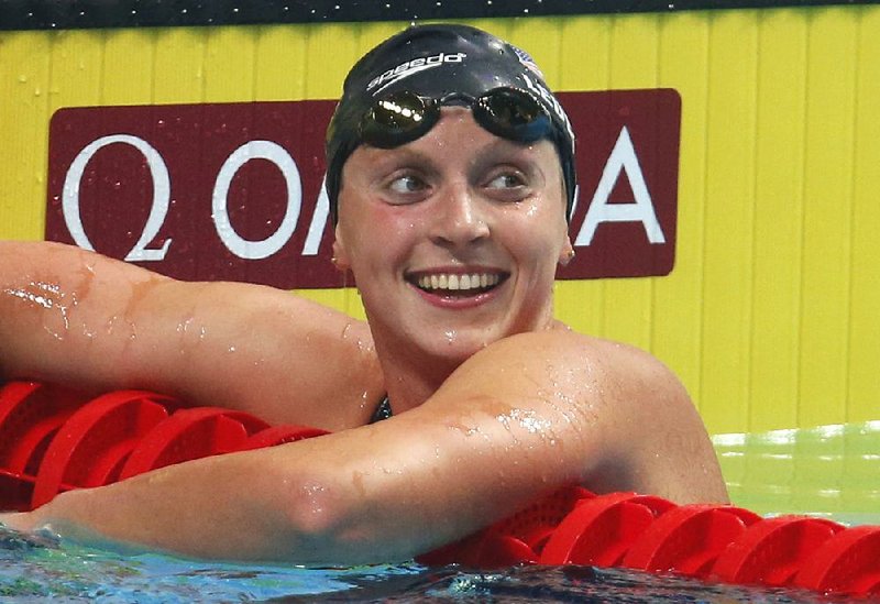 Katie Ledecky won five gold medals and one silver medal at this year’s world championships in Budapest and was named Associated Press Female Athlete of the Year.