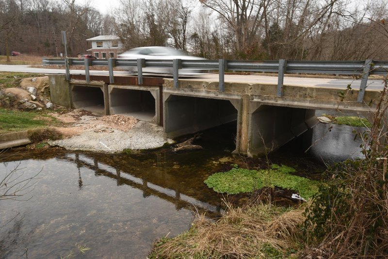 Benton County plans to replace a bridge over Spanker Creek, seen Wednesday, that supports several thousand vehicles each day.