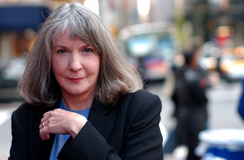 In this Oct. 15, 2002, file photo, mystery writer Sue Grafton poses for a portrait in New York.