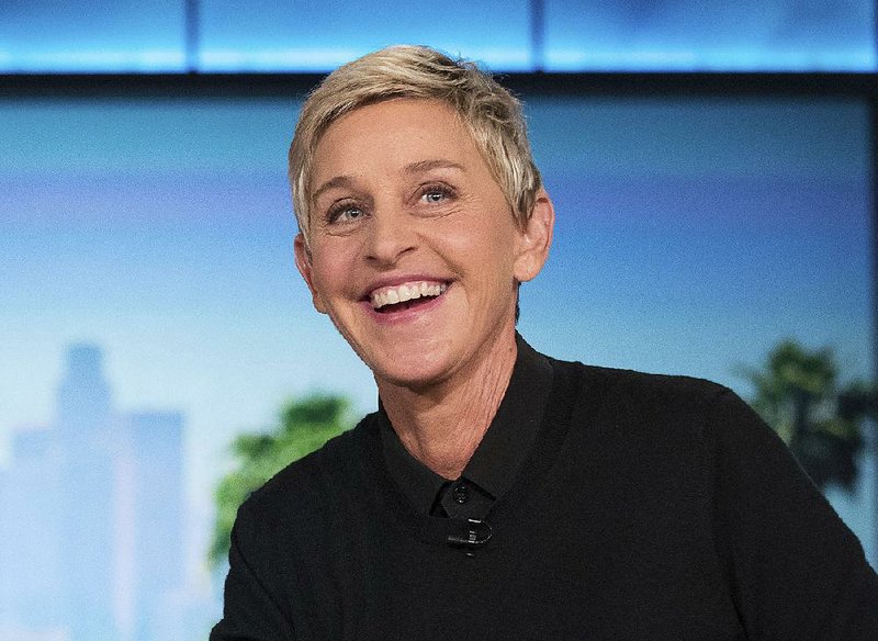 In this Oct. 13, 2016, file photo, Ellen Degeneres appears during a commercial break at a taping of "The Ellen Show" in Burbank.