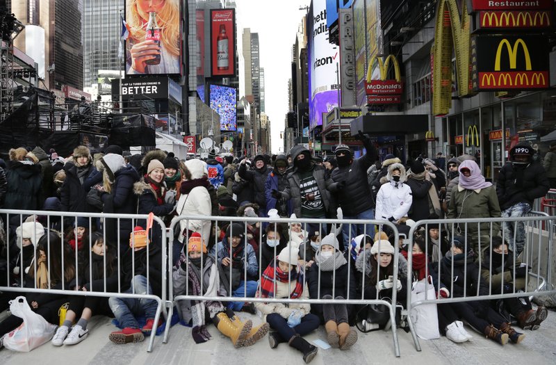 Revelers Gather In Times Square