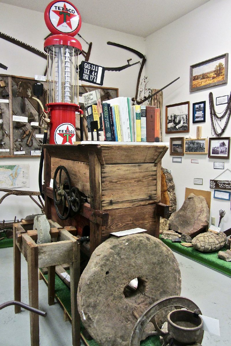 On display at Van Buren County Museum in Clinton is an antique pump that operated when gasoline was less than 20 cents a gallon. 