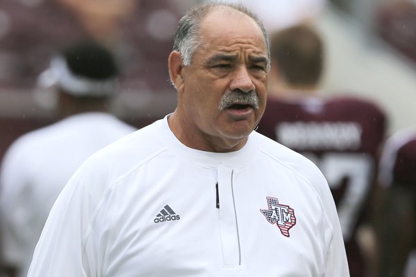 Texas A&M defensive coordinator John Chavis is shown before the start of an NCAA college football game against Prairie View A&M Saturday, Sept. 10, 2016, in College Station, Texas. Texas A&M won 67-0.(AP Photo/Sam Craft)

