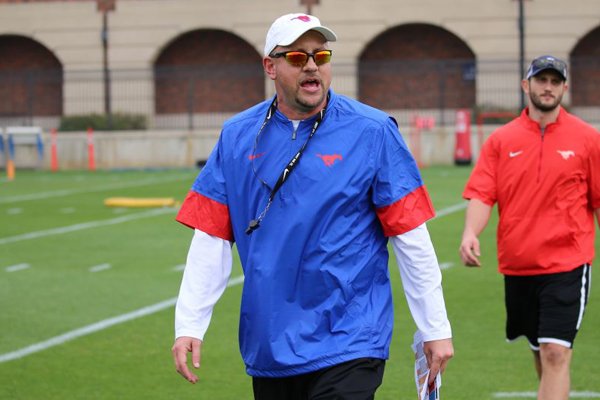 Jeff Traylor spent the 2017 season at SMU as running backs coach. 