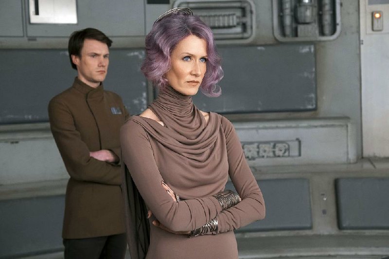 Laura Dern is among the cast of Star Wars: Episode VIII — The Last Jedi. It came in first at last weekend’s box office and made about $67 million.
