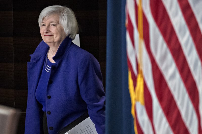Outgoing Federal Reserve Chair Janet Yellen arrives to a news conference following a Federal Open Market Committee (FOMC) meeting in Washington on Dec. 13, 2017. 