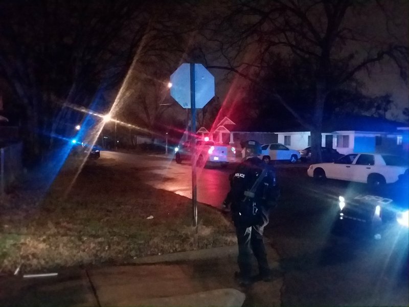 The Little Rock Police Department's SWAT team was called to a residence on South Pulaski Street on Tuesday, Jan. 9, 2018.