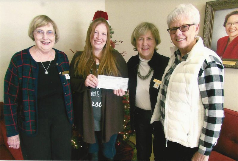 Photosubmitted P.E.O. Chapter BL in Bella Vista recently awarded a Program for Continuing Education grant to Rachael Phillips of Pea Ridge. Phillips is attending Northwest Arkansas Community College majoring in Early Childhood. Pictured are Mary Solliday (from left), Chapter BL president; Phillips; Colene Butler, Chapter BL corresponding secretary; and Julie Amos, Chapter BL PCE chairman.