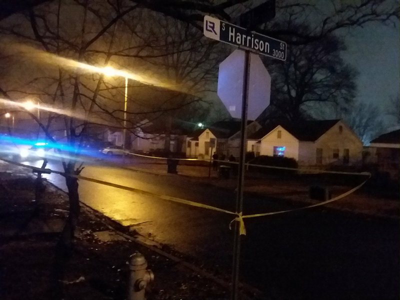 A shooting near the intersection of 31st and Harrison streets Tuesday, Jan. 10, 2018, injured two people, police said. 