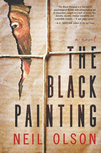 This cover image released by Hanover Square Press shows "The Black Painting," a novel by Neil Olson. (Hanover Square Press via AP)