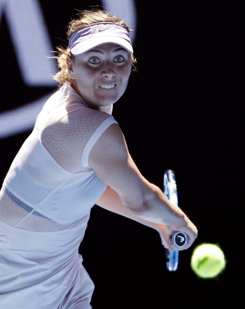 Maria Sharapova of Russia defeated Germany’s Tatjana Maria 6-1, 6-4 on Tuesday in her first match at the Australian Open since a failed doping test in 2016 resulted in a 15-month ban. 