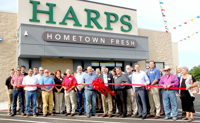 FILE PHOTO Harps opened a new store in Lincoln in 2017. The ribbon cutting drew a large crowd from the Chamber, store employees, the community, city officials and customers.