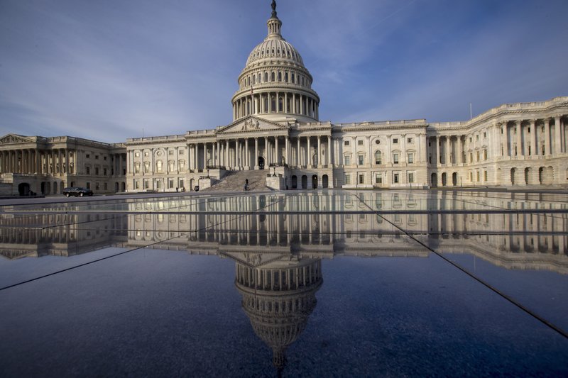 The Associated Press BUDGET BILL: This Jan. 3 photo shows the Capitol in Washington. The government is financed through Friday, Jan. 19, and another temporary spending bill is needed to prevent a partial government shutdown after that.
