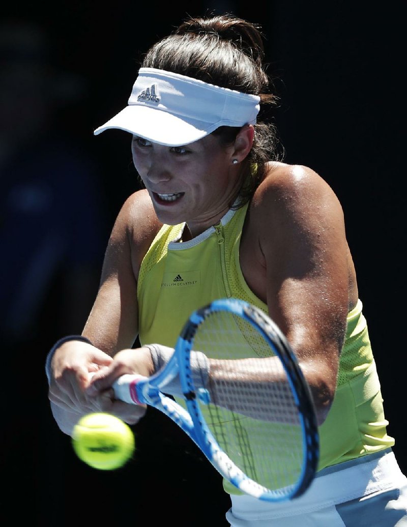 No. 3 seed Garbine Muguruza of Spain lost 7-6 (1), 6-4 to unseeded Hsieh Su-wei of Taiwan in the second round of the Australian Open on Thursday. 