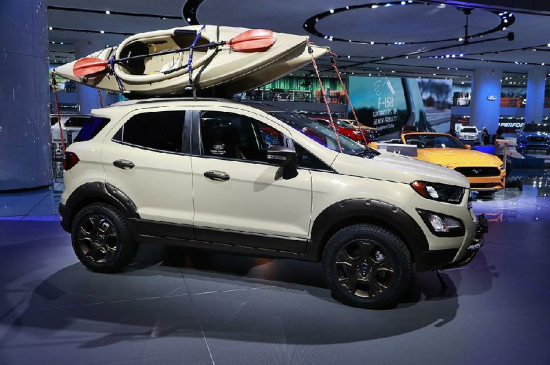 The Ford Ecosport SES concept subcompact crossover is among a variety of vehicles displayed this week at the North American International Auto Show in Detroit. 