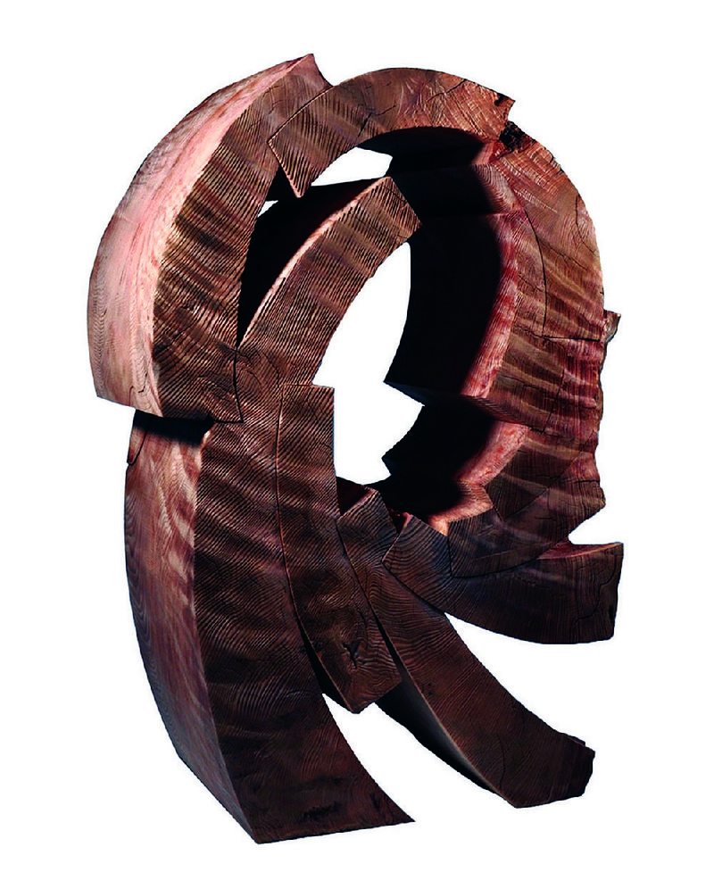 Another Tsunami , curly redwood sculpture by Robyn Horn, is part of “Spatial Differences,” on display Friday-Feb. 21 at Arkansas State University’s Bradbury Art Museum.
