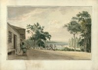 Courtesy photo The only known image of Fort Smith's original fort is depicted in this 1820 watercolor by Samuel Seymour. The Fort Smith Museum of History has the image on loan through March. The group will host to the Pardi Gras fundraiser Feb. 10 at the Shipley Baking Co.