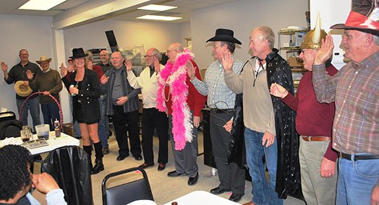 Submitted photo ANNUAL BANQUET: Fun City Chorus recently installed its officers for 2018 and presented awards at its annual banquet. Members are preparing for their upcoming "Singing Valentines" program.