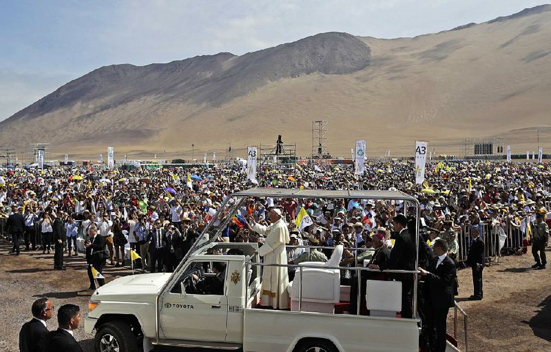 Pope Francis arrives Thursday for Mass at Lobito Beach at Iquique in northern Chile, his final appearance before heading to Peru. But he caused a stir before leaving Chile with comments to a reporter that he needs to see proof that Bishop Juan Barros helped cover up a pedophile priest’s crimes, otherwise the accusations are “all calumny.” 