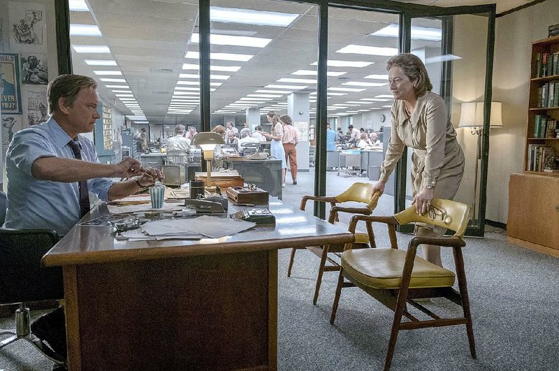Tom Hanks stars as Ben Bradlee and Meryl Streep plays Kay Graham in 20th Century Fox’s The Post. It came in second at last weekend’s box office and made about $23.4 million.
