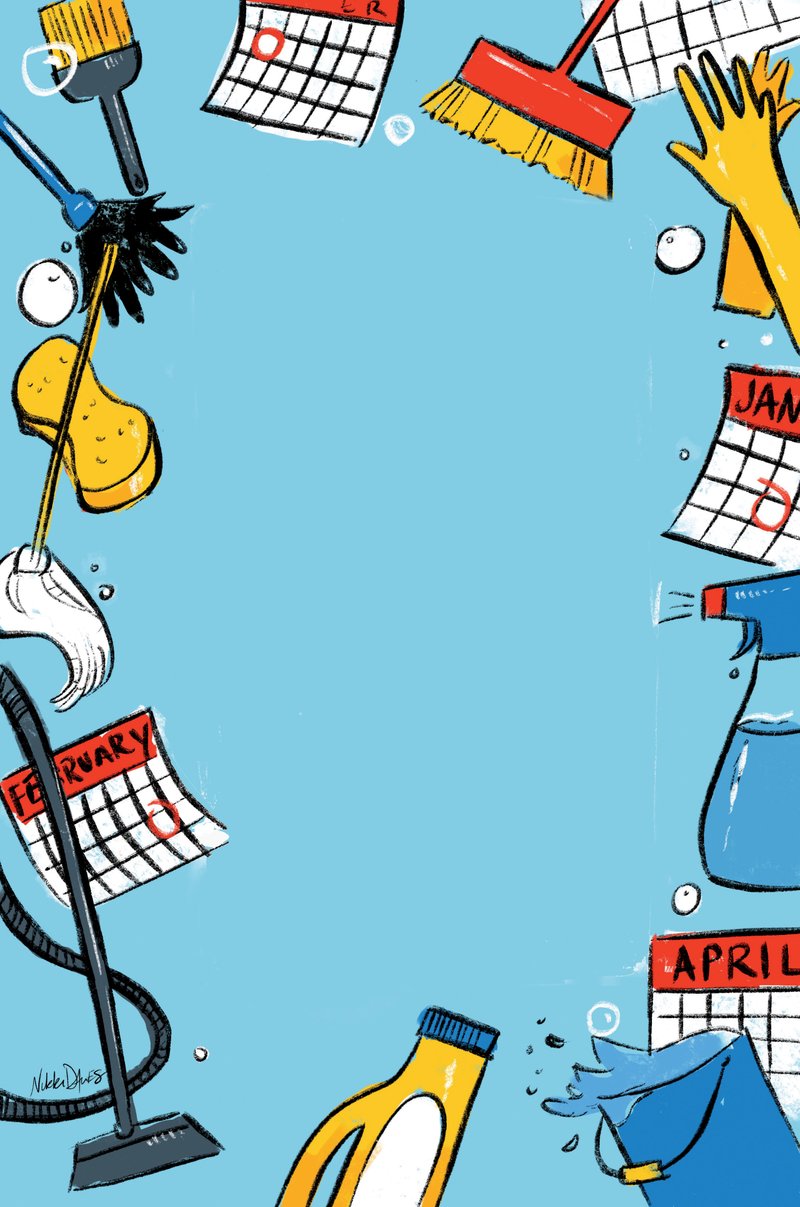 Arkansas Democrat-Gazette Calendar of cleanliness Illustration